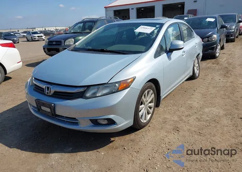 2012 Honda Civic Ex z USA, uszkodzony, nr VIN 2HGFB2F83CH503553